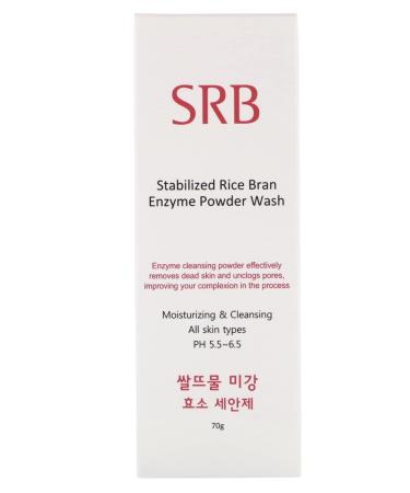 SRB Rice Bran Enzyme Powder Face Wash 70g - Korean Beauty | Moisturizing & Cleansing for All Skin Types | pH 5.5-6.5 - Buy Online on GoSupps.com
