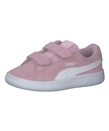 PUMA Kids Smash V2 Buck V INF Sneaker 7 UK Child Pink