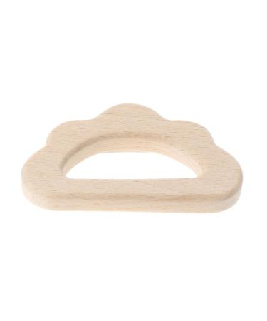 Ncbvixsw baby wood teeth discharge toy toy nature organic cloud baby breastfeeding holding ring practical baby nursing delivers baby toys