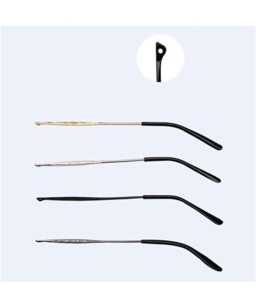 RANARA Eyeglass End Tips Replacement - Classic Metal Frame Temples 1 Pair Gray Eyeglass Accessories - Buy Online on GoSupps.com