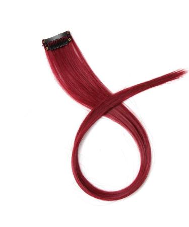 Color Long Straight Synthetic Wave Pure Hair Clip With Ladies Wig 20inches 24