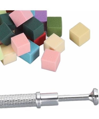 Nail Sponge Buffer Block Nail Sponges for Ombre Nail Art Tools Portable Mini Nail File Polishing Tofu Cubes with Clip for Manicure - Buy Online on GoSupps.com