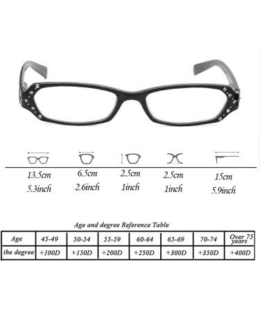 TBHOME Women Blue Light Blocking Reading Glasses | Trendy Rhinestone Spring Hinge | Durable & Comfortable Computer Readers in Black - Shop Now! - Buy Online on GoSupps.com
