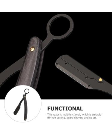 Vintage Healeved Folding Hairdresser Razor - Manual Shaver for Men | Easy Beard Trimming & Grooming - Buy Online on GoSupps.com