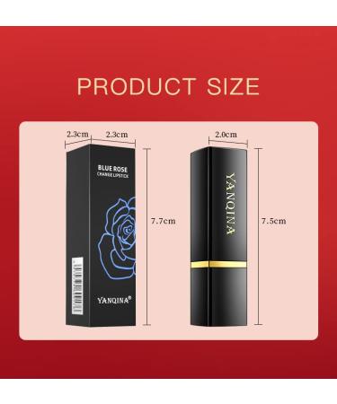 PAQIMAN Magic Temperature Changing Lipstick - Blue to Pink | Long-Lasting, Non-Stick Cup, Waterproof Lip Gloss | 1Pcs - Buy Online on GoSupps.com