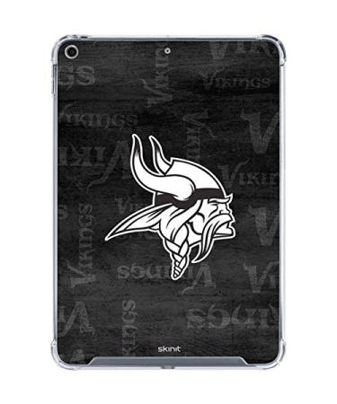 Skinit Clear Tablet Case Compatible with iPad 10.2in (2019-21) - Officially Licensed NFL Minnesota Vikings Black & White Design