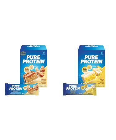 Pure Protein Bars - Nutritious Gluten Free protein bar & Bars - Nutritious Gluten Free protein bar Caramel Churro + Lemon Cake