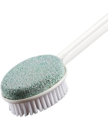 Long Handled Foot Scrub Brush with Pumice Stone | Bath and Shower Scrubber for Hard Skin | Exfoliating Foot Stone | 21 Bendable Sponge for Disabled | 1 Count - Buy Online on GoSupps.com