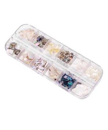minkissy Storage Box Set Sequin Outfit Kit De Manicura Sequin Suit Nail Art Accessories Nail Jewelry Kit Nail Tools Nail Art Decoration Nail Art Tools Japanese-style Manicure Tools