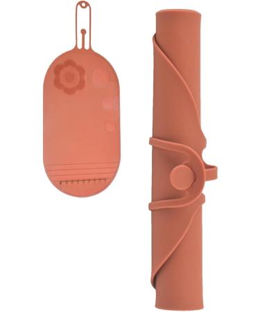 Makeup Brush Cleaning Pad Cleaning Tool for Cosmetic Brushes | Portable Cosmetic Cleaning Pads Scrubber Mat Pad for Foundation & Lip Brush brown - Buy Online on GoSupps.com