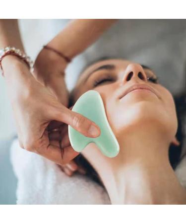 Gua Sha & Jade Roller Set | Quartz Facial Massager for Wrinkles Puffiness & Muscle Tension Relief | Green Skin Care Tools for Women | International Shipping Available - Buy Online on GoSupps.com
