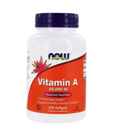 A 25,000 IU - Now Foods - 250 - Softgel