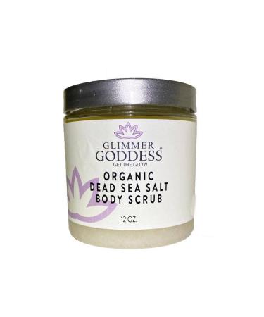 Glimmer Goddess Organic Arabica Coffee & Dead Sea Salt Scrub - Acne & Stretch Mark Treatment 10 oz
