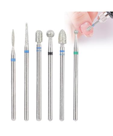 Nail Drill Bits Ceramic Nail Mill Bits Professional Remove Gel Acrylic Cuticle Diamond Tungsten Carbide Tools for Nail Beautify Polishing Clear Care Manicure Pedicure(JG#8)