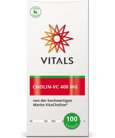 Buy Vitals Cholin-VC 100 Capsules - 400mg Choline Litartrate | Vitacholine - Research-Backed Supplement for Optimal Health - Buy Online on GoSupps.com