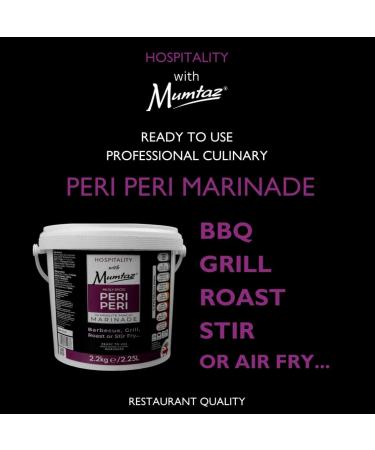 Mumtaz PERI PERI Marinade Catering/Party Size Tub - BULK 2.2Kg - Restaurant Quality - Medium Spiced - BBQ - Grill - Roast - Stir or Air fry.All Natural Ingredients- Gluten Free- Vegan Friendly. - Buy Online on GoSupps.com
