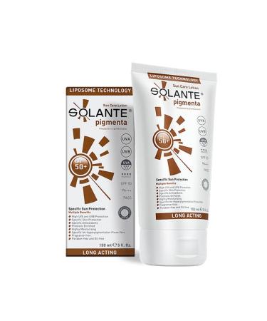 Solante Pigmenta Anti Blemish Anti-Pigment Cream Sunscreen SPF 50+ Lotion 150 ml 5 US F Ounces