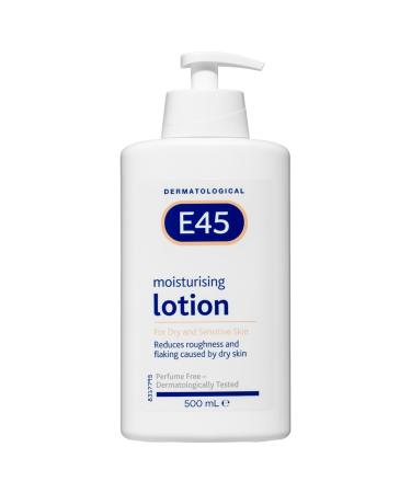 E45 Moisturising Cream 500ml Skin Care Pump Action (1 Bottle)