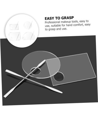  BIUDECO High-Quality Acrylic Makeup Mixing Tray Versatile Foundation Tray for Liquid Foundation and Eyeshadow - Buy Online on GoSupps.com