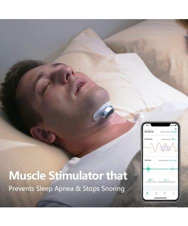 SNORE CIRCLE Smart Throat Anti Snoring Device Pro - Stop Snoring & Sleep Apnea, with Bluetooth App for Real-time Tracking and Sleep Data - Buy Online on GoSupps.com