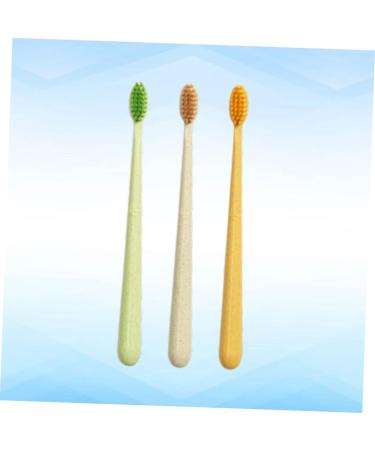 Frcolor 3ST Eco-Friendly Toothbrushes | Comfortable Sustainable Dental Brushes with Small Head & Surprise Colors - Perfect for International Shipping - Buy Online on GoSupps.com