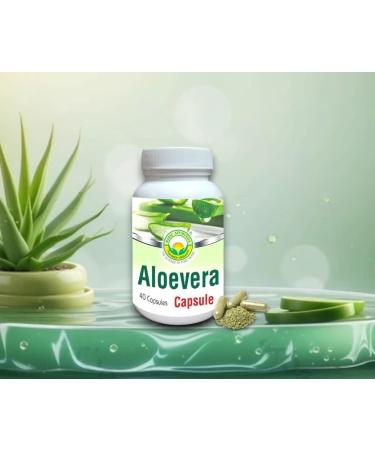 BASIC AYURVEDA Aloe Vera Capsules - 460 MG | Support Gut Health, Digestive Health & Immune Health | Natural Herbal Supplement | Helps Maintain Balanced Stomach Acidity, Aloin Free | 40 Capsules - Buy Online on GoSupps.com