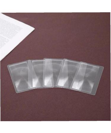 3X Pocket Magnifier 5Pcs Portable Fresnel Lens Credit Card Size Magnifying Glass Wallet Magnifying Lenses Jewelry Loupe Reading Aid Helper Nice - Buy Online on GoSupps.com