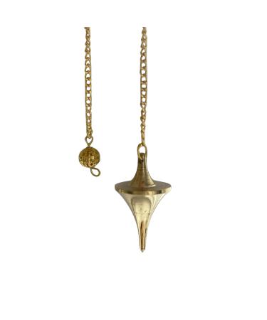 Travel congestion pendulum made of brass on a cord 39 mm 20 g radiesthesia metal pendulum for measurement of the finest energies oracle pendulum as witch Wicca accessories