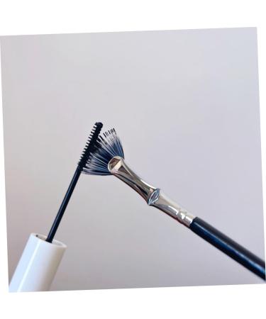 Eyelash Brush Eyelash Comb Separator Mascara Angled Fan-Shaped Eyelash Applicator for Eyelash Cream Eyelash Stick Brush Sector Extension Aluminium Tube - Buy Online on GoSupps.com