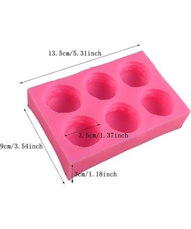 6-Cavity Macaron Shape Silicone Mold for Soap, Chocolate, Candle, Polymer Clay - Burger Hamburger Design - French Dessert Fondant Mould - Buy Online on GoSupps.com