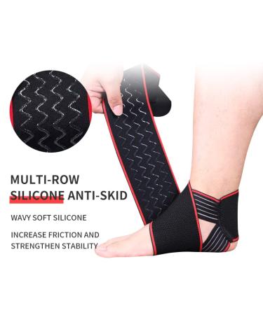 Adjustable Ankle Support Brace - Breathable Nylon Super Elastic & Comfortable - One Size Fits All - Ideal for Sports (Green - Buy Online on GoSupps.com