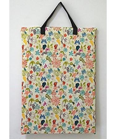 Wet/Dry Cloth Diaper Pail Bag - Large Hanging Bag for Reusable Diapers/Laundry (Bloom) - Buy Online on GoSupps.com
