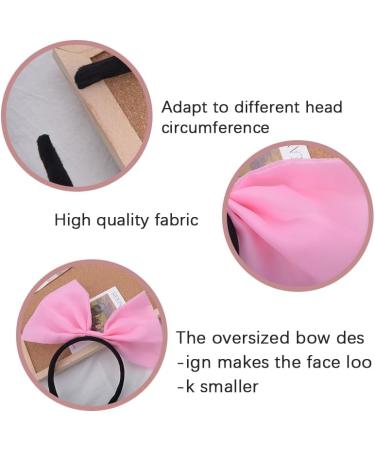 Pink Hair Bow Bowknot Headband for Women Girls Bow Christmas Hair Accessories Huge Bow Headband Bow Hair Band for Women Girls Pink Ribbon Bow Pink Hairband Bow Headbands for Women's Hair - Buy Online on GoSupps.com