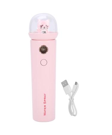 Nano Facial Mister Cute Cat Steamer  Nano Mist Sprayer  Unclogs Pores  Remove Dirt Acne Pimples  Warm Winter  Moisturizing Face  Humidifier  Deep Cleaning Face for Home(pink)