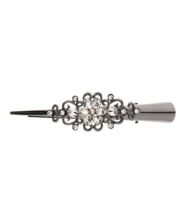 Hellery Ladies Rhinestone Hair Clip - Crocodile Sectioning Clips for Hairdressers - Stylish White Hair Accessories - Buy Online on GoSupps.com