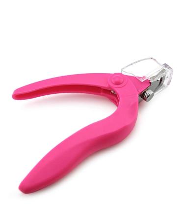 KADS Pink Nail Scissors for False Nail Tips Acrylic Nail Art Form False Nail Scissors Nail Clipper Cutter Manicure (Pink)