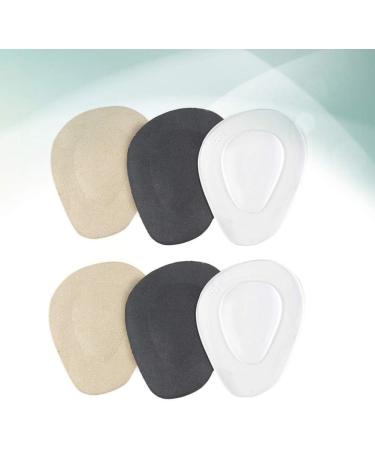 3 Pairs Forefoot Gel Pad High Heel Non Inserts Block Heels for Women Dressy Woman Thicken Half Pad - Buy Online on GoSupps.com