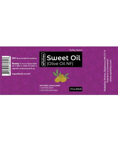 Sweet Oil with Dropper - Pure All Natural Earwax Removal Oil - 30ml - International Shipping Available - Buy Online on GoSupps.com