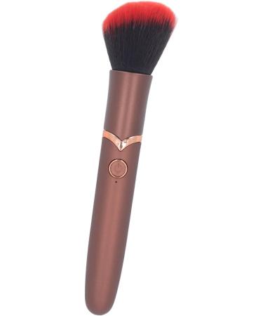 Electric Makeup Brush Ergonomic Grip 10 Levels Quiet Blush Brush Portable for Contouring for Highlighting (Brown) - Buy Online on GoSupps.com