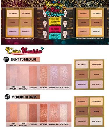 J.Cat Beauty Symphony Highlight Contour Bronzer Palette #2 MediumDark - 0.97 oz (27.5 g) - Buy Online on GoSupps.com