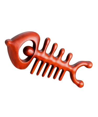 Gleavi ergonomic Legstasy sustainable pain relief anti -static tool practical massager wooden comb wooden crested herrnia ridge wide tooth comb massage comb scratch ridge rose wood