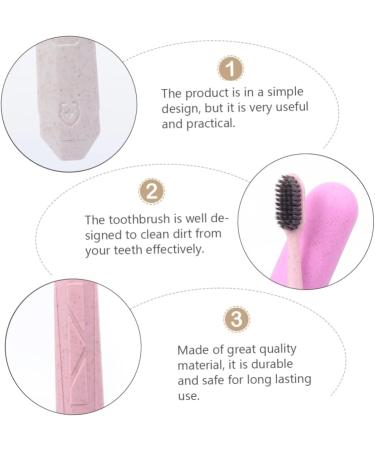 Shop Minkissy 6-Piece Travel Toothbrush Set | Long Handle Eco-Friendly Design | Perfect for Toothbrush Lovers - Buy Online on GoSupps.com