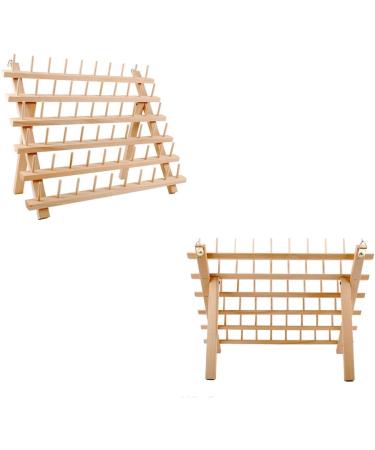 BAENRCY 2-Pack Wooden Thread Holder Sewing and Embroidery Thread Rack - 60-Spool Organizer with Hook - Buy Online on GoSupps.com