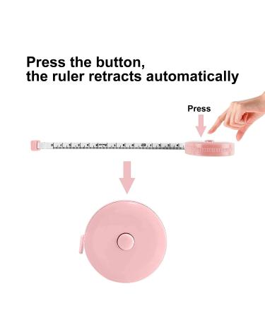 6 Pack Retractable Sewing Tape Measure for Body Measurements - 60 Inch Tailor Fabric Cloth Pocket Waist Measuring Tape - 1.5 Meter (Macaron 3 colour) - Buy Online on GoSupps.com