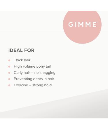 GIMME Bands Thick Fit Hair Ties - No Break Microfiber Elastics for All-Day Hold | Gentle & Snag-Free Beach Hair Accessories - Buy Online on GoSupps.com