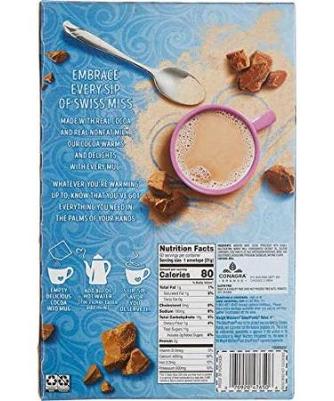 Swiss Miss No Sugar Added Hot Cocoa Mix - Milk Chocolate 60 Count Envelopes - 0.73 oz Packets - New Recipe for 8oz Mug - 43.8 oz (Pack of 1) - Buy Online on GoSupps.com