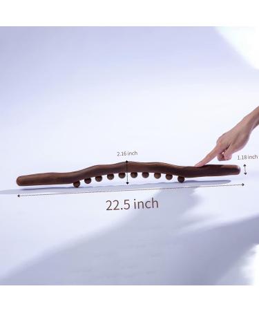 2-Piece Wooden Scraping Massage Set | 20 Pressure Points for Improved Blood Circulation & Back Pain Relief | International Shipping Available - Buy Online on GoSupps.com
