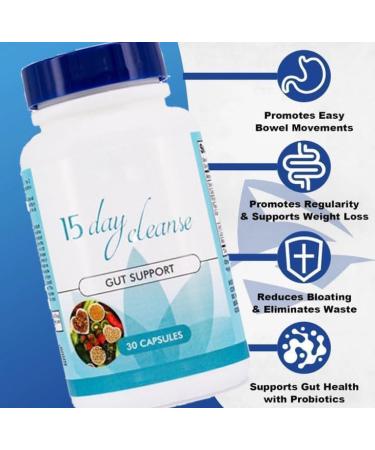 15 Day Gut Cleanse - Gut and Colon Support The 15 Day Cleanse focuses on women's and men's gut health and helps with bowel cleansing and colon cleansing health 3pcs - Buy Online on GoSupps.com