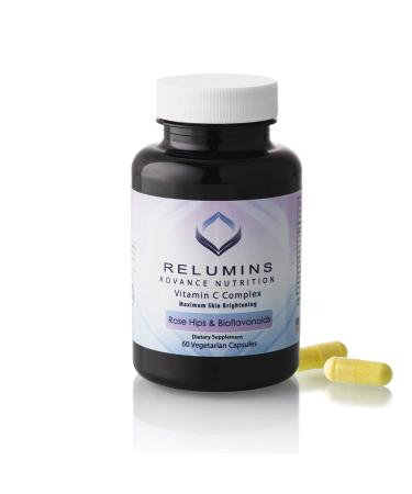 Relumins Advance Vitamin C - with Rose Hips & Bioflavonoids - 60 Capsules (1 Bottle)