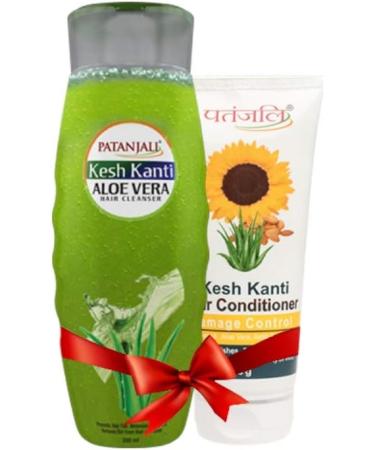  Patanjali Baba Ramdev Patanjali Patanjali Aloe Vera Shampoo & Conditioner + Damage Control Conditioner 300ml - Buy Online on GoSupps.com